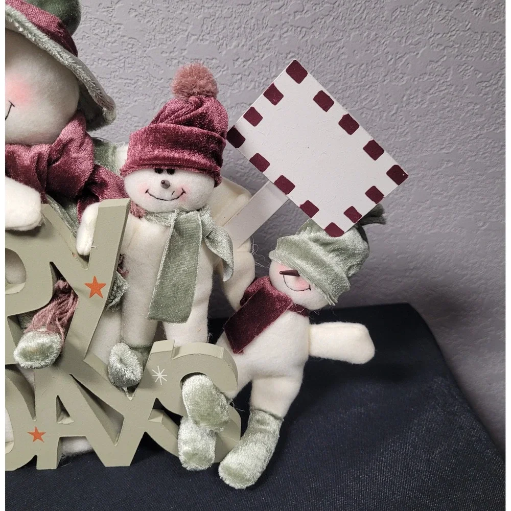 Wooden Plush Christmas Decorative 